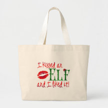 Christmas Kiss an Elf Bags