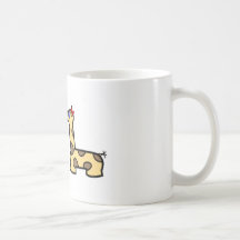 Christmas Kissing Giraffes Coffee Mug