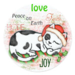 Christmas Kitten Scrapbook Stickers