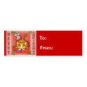 Christmas Kitty Cat Gift Tag business cards