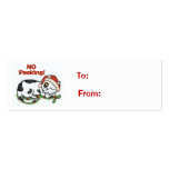 Christmas Kitty Cat Gift Tag Business Card Templates