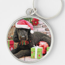 Christmas - LabraDoodle - Miller Key Chain