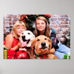 Christmas - Labrador  Ally - Golden Wrigley Posters