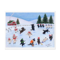 Christmas Labrador Fun Painting