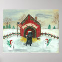 Christmas Labrador posters
