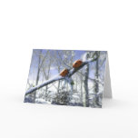 Christmas ladybirds card