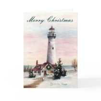 Christmas Light Christmas Card Blank Card