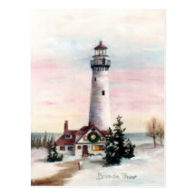 Christmas Light Postcard