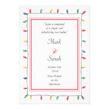 Christmas Lights Invitation P