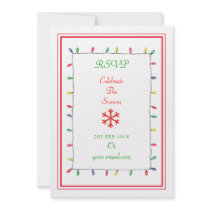 Christmas Lights Invitation & RSVP P