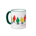 Christmas lights mugs