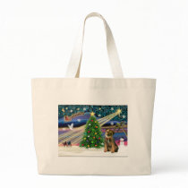 Christmas Magic Border Terrier Bags