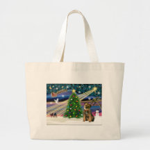 Christmas Magic Border Terrier Bags