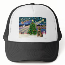 Christmas Magic Border Terrier Trucker Hats