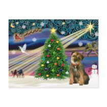 Christmas Magic Border Terrier Postcard