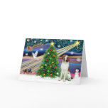 Christmas Magic Brittany Spaniel cards