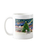 Christmas Magic Dandi Dinmont (two) mugs
