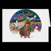 Christmas Magic - Guinea Pig #3 (hat) cards