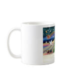 Christmas Magic Poodles (two black Toy) mugs
