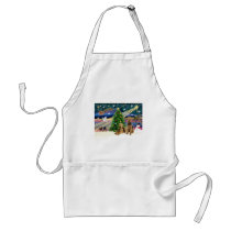 Christmas Magic - Two Airedales Aprons