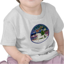 Christmas Magic - White Arabian Horse Tshirts