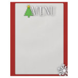 Christmas menu flyers