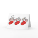 Christmas mice cards