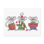 Christmas Mice postcards
