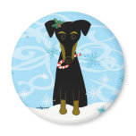 Christmas Min Pin magnets
