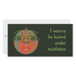 Christmas Mistletoe kiss photo cards