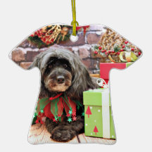 Christmas - Mixed Breed - Peanut Christmas Ornament