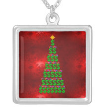 Christmas Money Tree Personalized Necklace