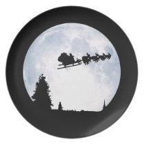 Christmas Moon plates