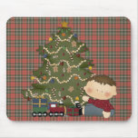 christmas morning boy  tot 1 mousepads