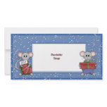 Christmas mouse and gifts photo cards