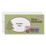 Christmas mouse and gifts photo cards