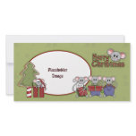 Christmas mouse and gifts photo cards