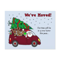 Christmas Moving Announcement postcards