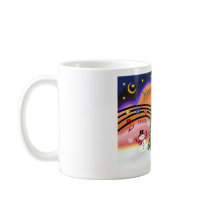 Christmas Music 2 - Akita Inu (white) Coffee Mug