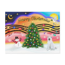 Christmas Music 2 - Akita Inu (white)
