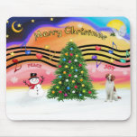 Christmas Music 2 - Brittany Spaniel mousepads