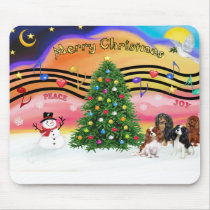 Christmas Music 2 - Cavaliers (four) Mouse Mat