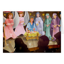 Christmas Nativity Scene Cards
