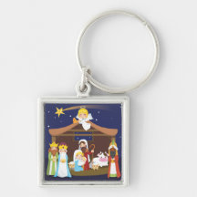 Christmas Nativity Scene Key Chains