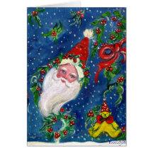 CHRISTMAS NIGHT / SANTA CARD