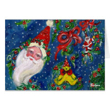 CHRISTMAS NIGHT / SANTA GREETING CARDS
