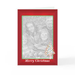 Christmas on Red (tall photo frame) cards