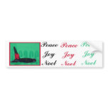 Christmas Orca Red Bow Peace Killer Whale bumper stickers