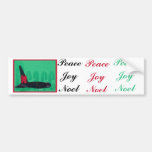 Christmas Orca Red Bow Peace Killer Whale Bumper Stickers