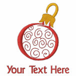 Christmas Ornament Custom Text Shirt embroidered shirts